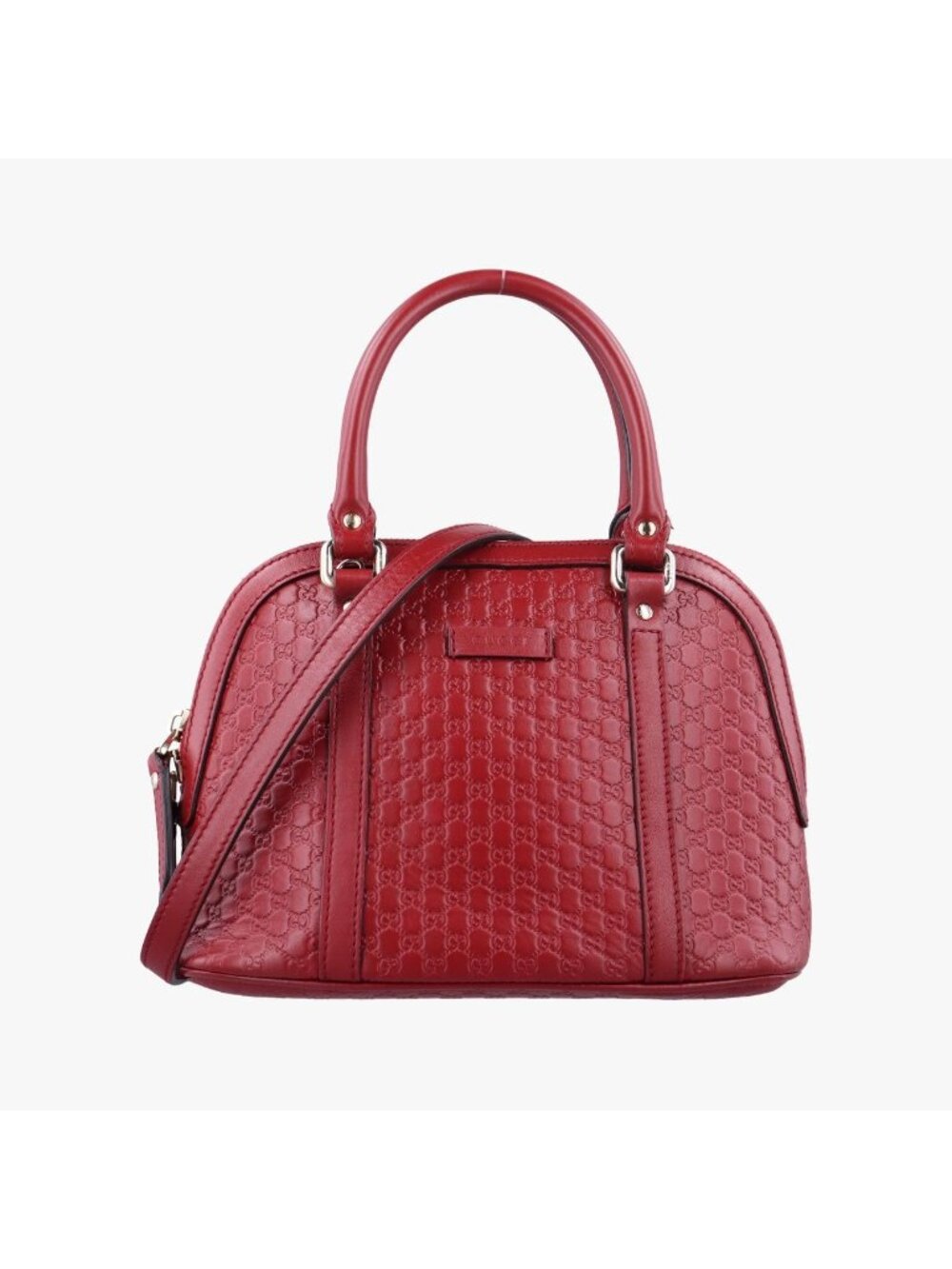 Gucci Micro Guccissima Red Leather
